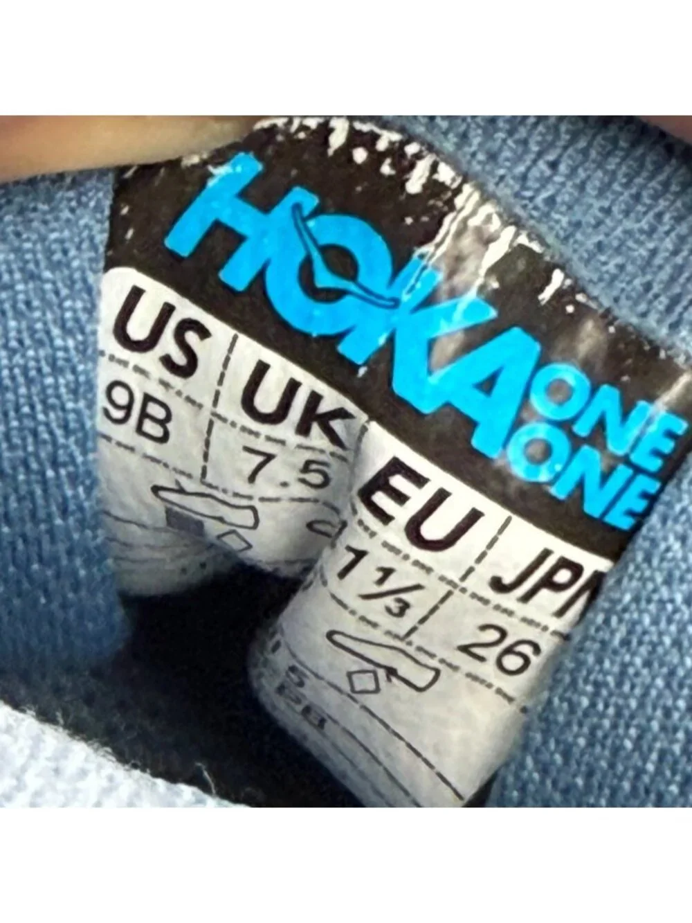 Hoka One One Arahi 5 Womens Size 9 Blue White Athletic Running Shoes Sneakers